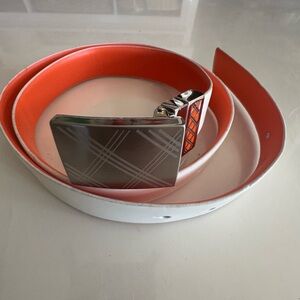 Robert Graham reversible belt orange/ White size 33